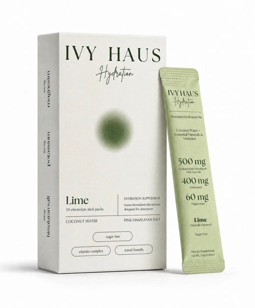 Ivy Haus Lime electrolyte hydration mix box
